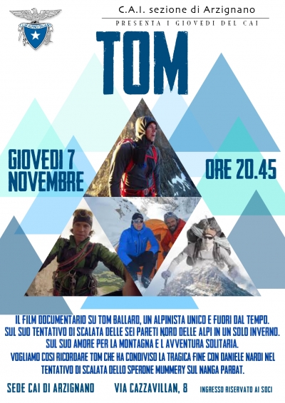 I GIOVEDÌ DEL CAI - 7 Novembre