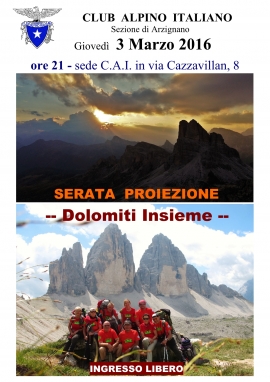 Serata Video &quot;Dolomiti Insieme&quot;