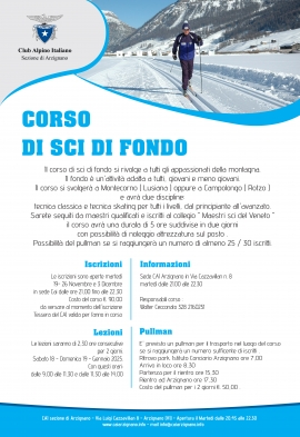 CORSO SCI FONDO 2025