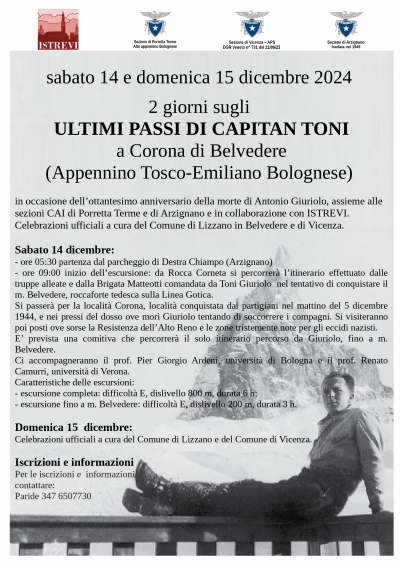 CORONA DI BELVEDERE - ULTIMI PASSI DI CAPITAN TONI (Appennino Tosco-Emiliano Bolognese)