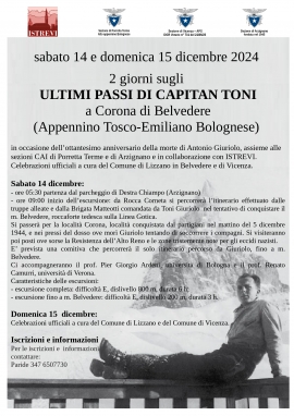 CORONA DI BELVEDERE - ULTIMI PASSI DI CAPITAN TONI (Appennino Tosco-Emiliano Bolognese)