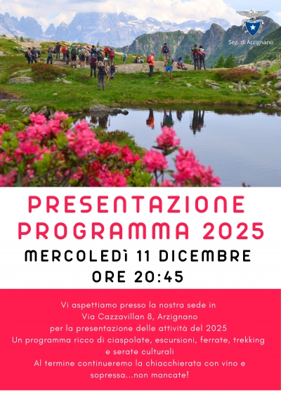 SERATA PRESENTAZIONE ATTIVITA&#039; 2025